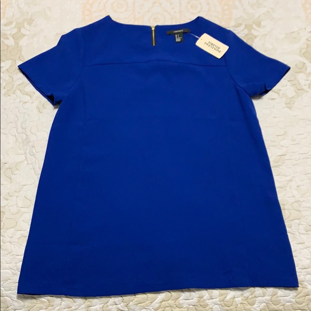 Forever 21 woven zipper top